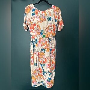 ASOS Multicolor Floral Midi Dress